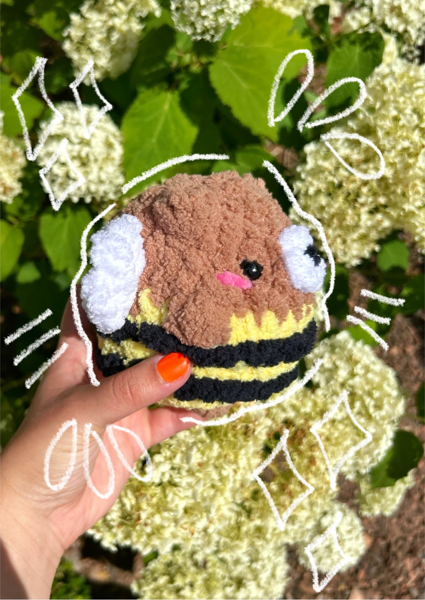 CROCHET BEE BEAR PLUSHIE