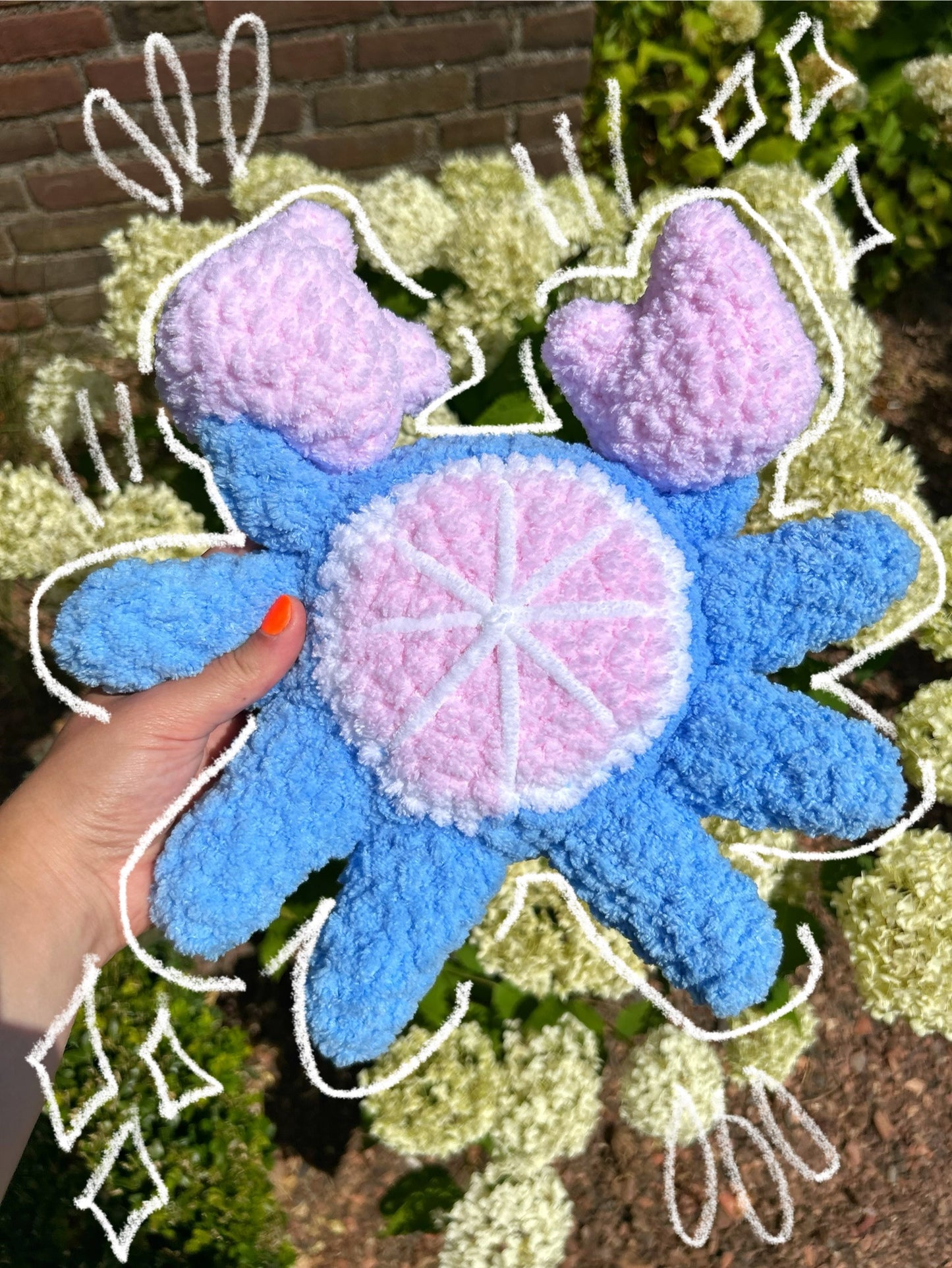 CROCHET CITRUS CRAB PLUSHIE