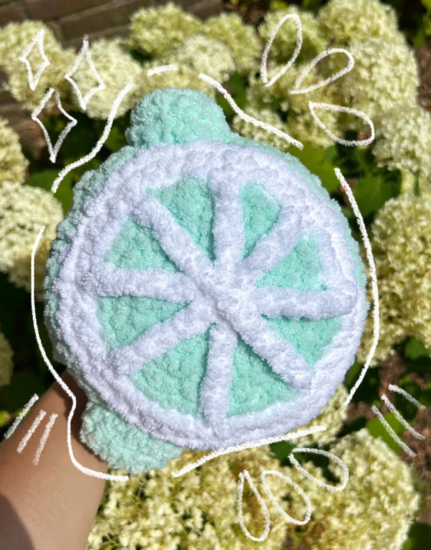 CROCHET CITRUS FROG PLUSHIE