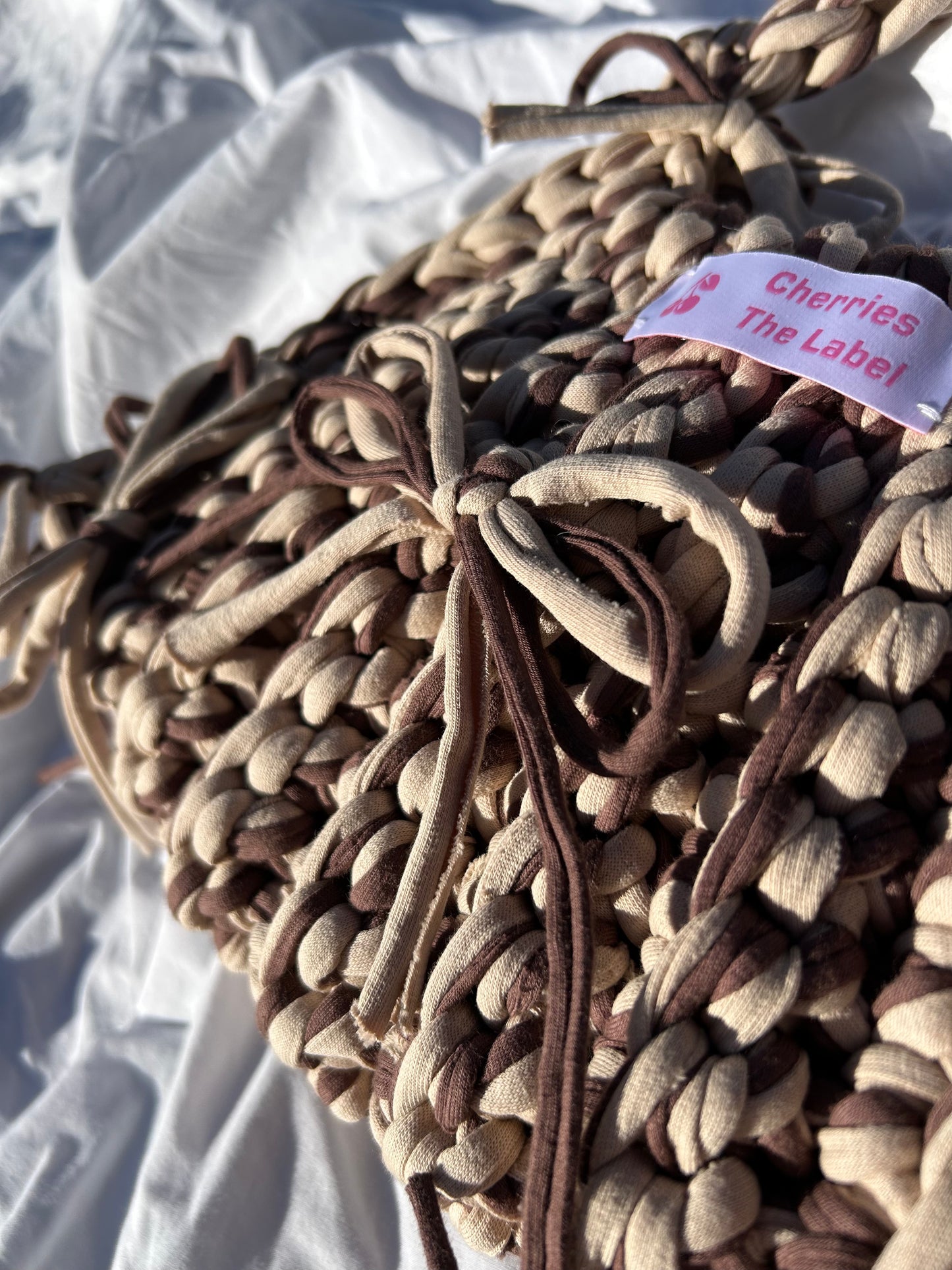 CROCHET BROWN / BEIGE BAG