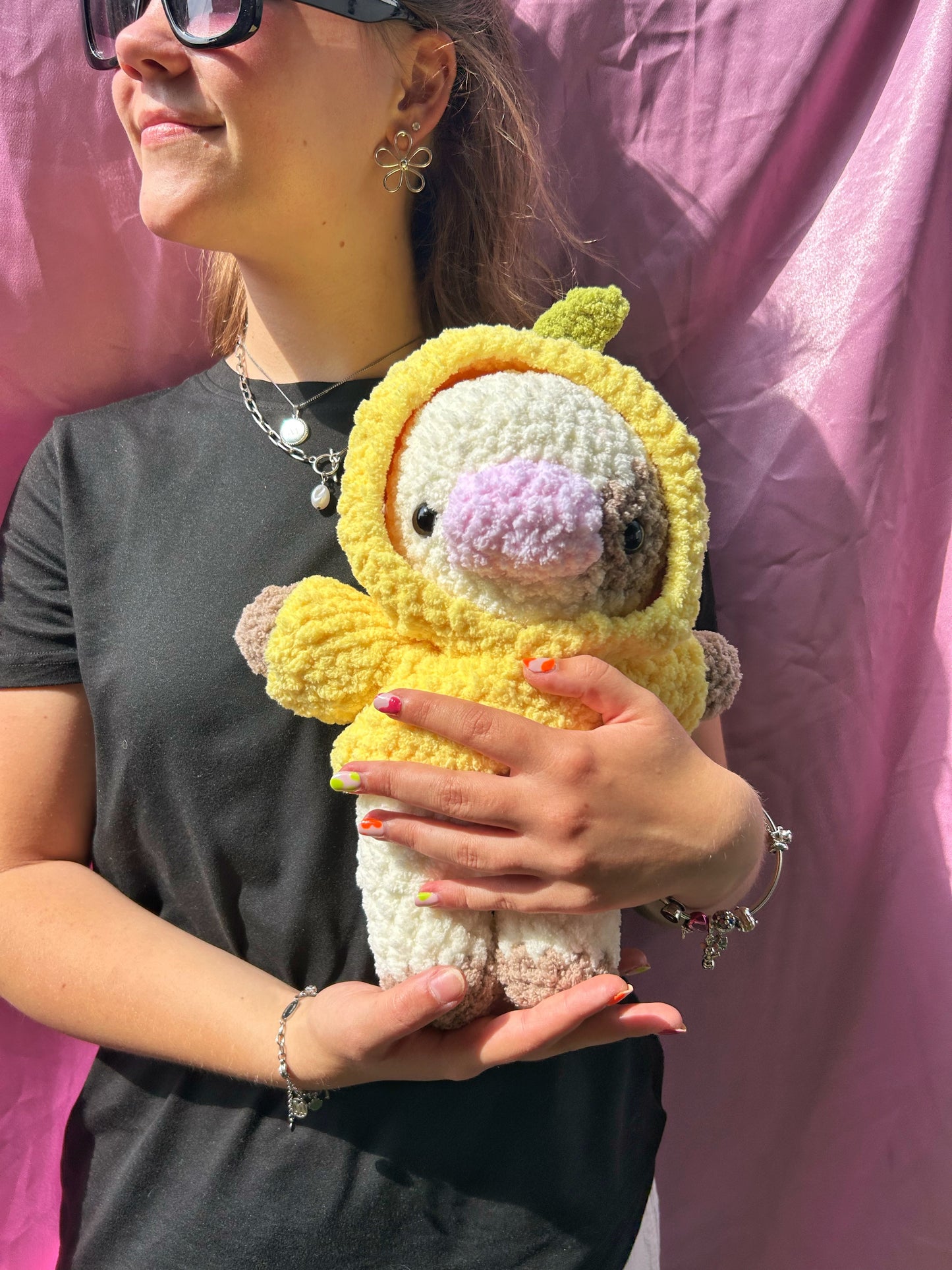 CROCHET LEMON COW PLUSHIE