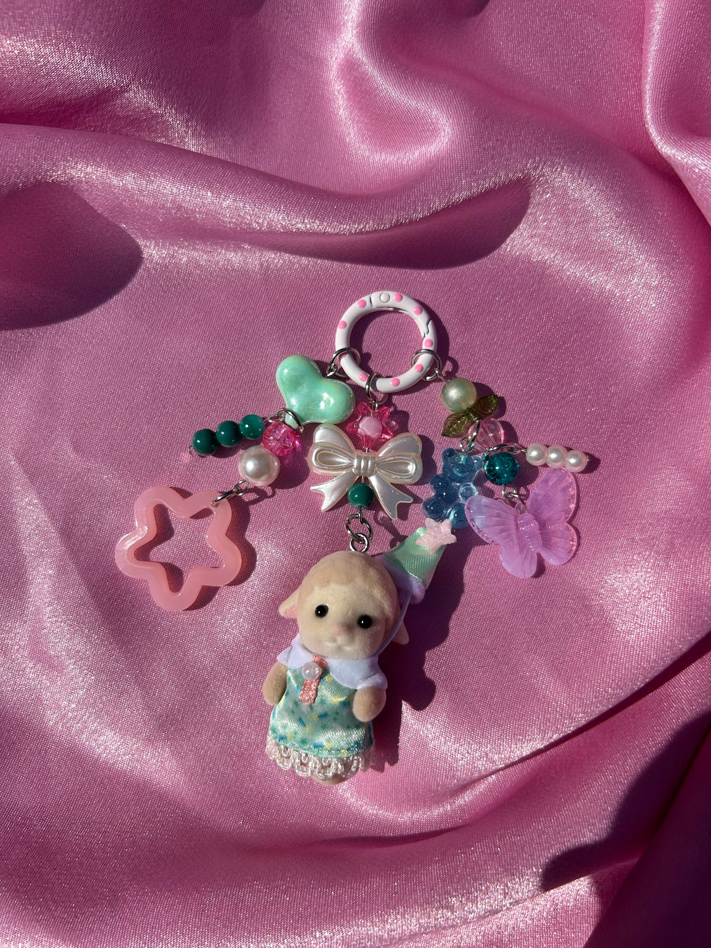 SLEEPOVER FRIENDS SHEEP SYLVANIAN FAMILIES KEYCHAIN