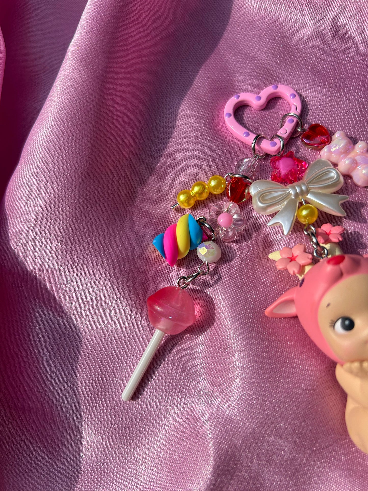 GOAT CHERRY BLOSSOM SERIES SONNY ANGEL KEYCHAIN