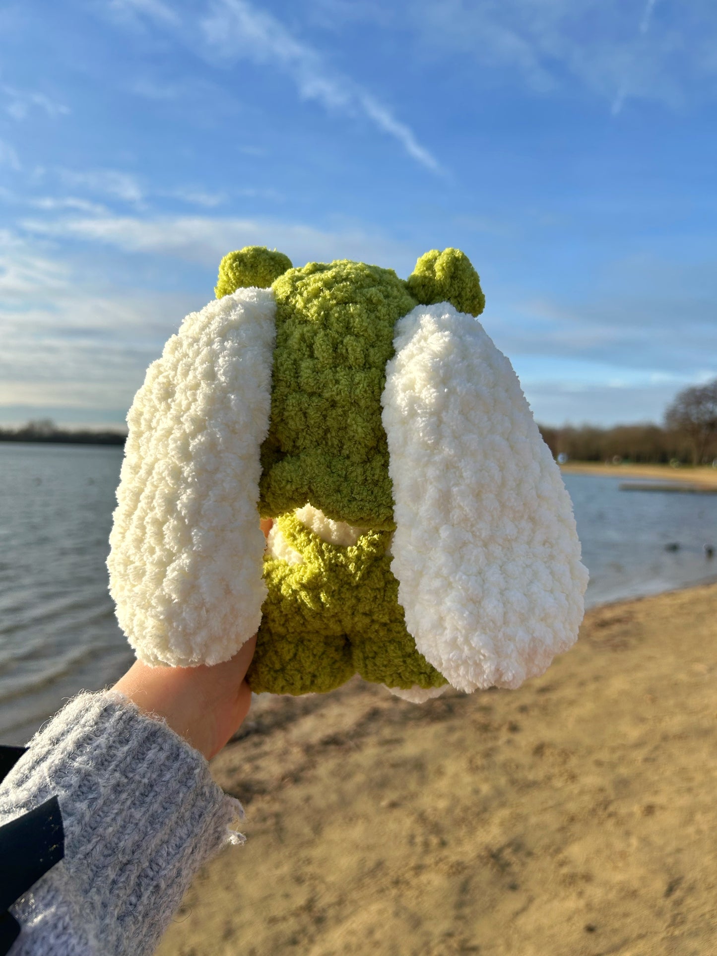 CROCHET FROG BUNNY PLUSHIE