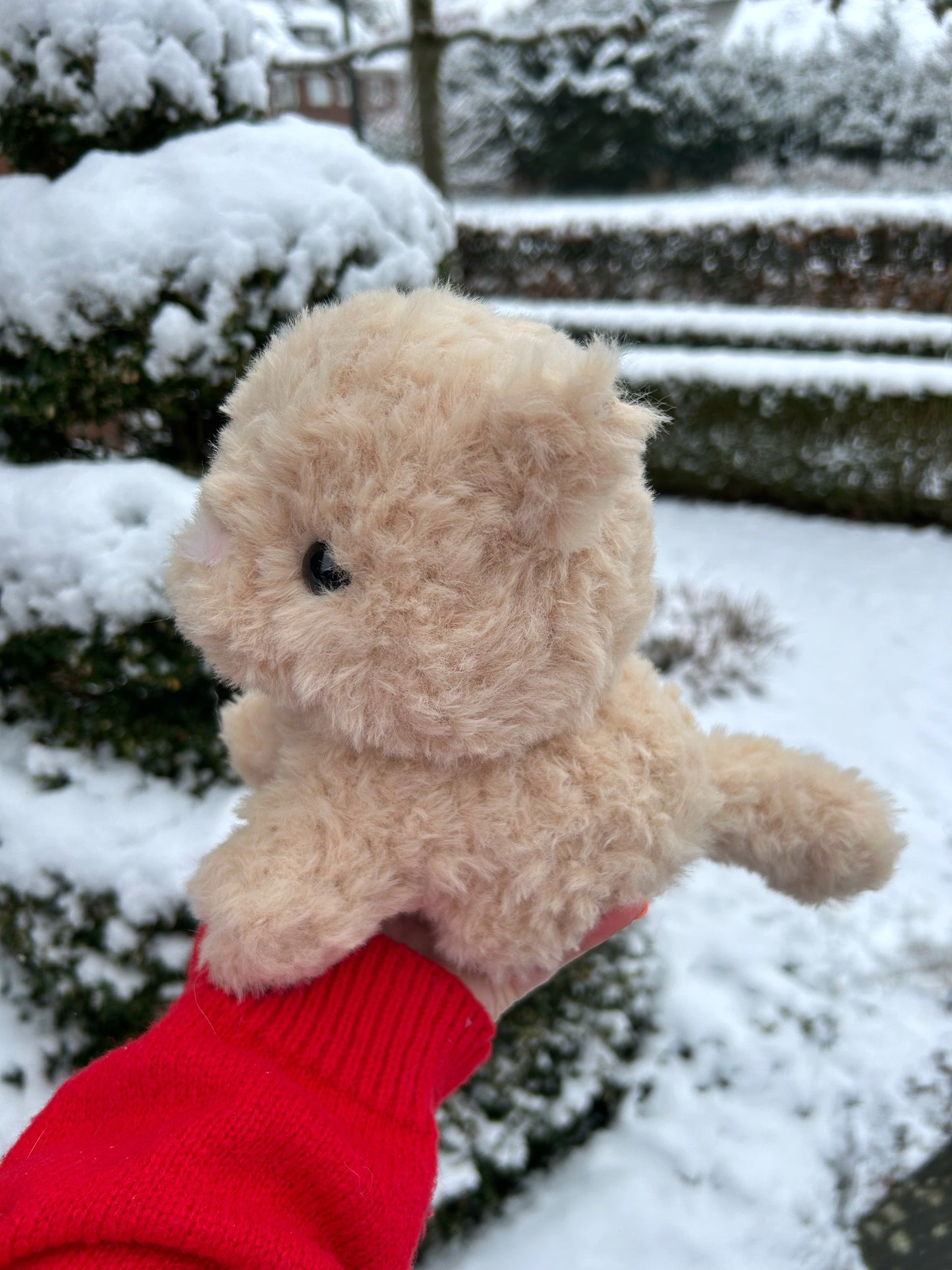 CROCHET BEIGE CAT PLUSHIE