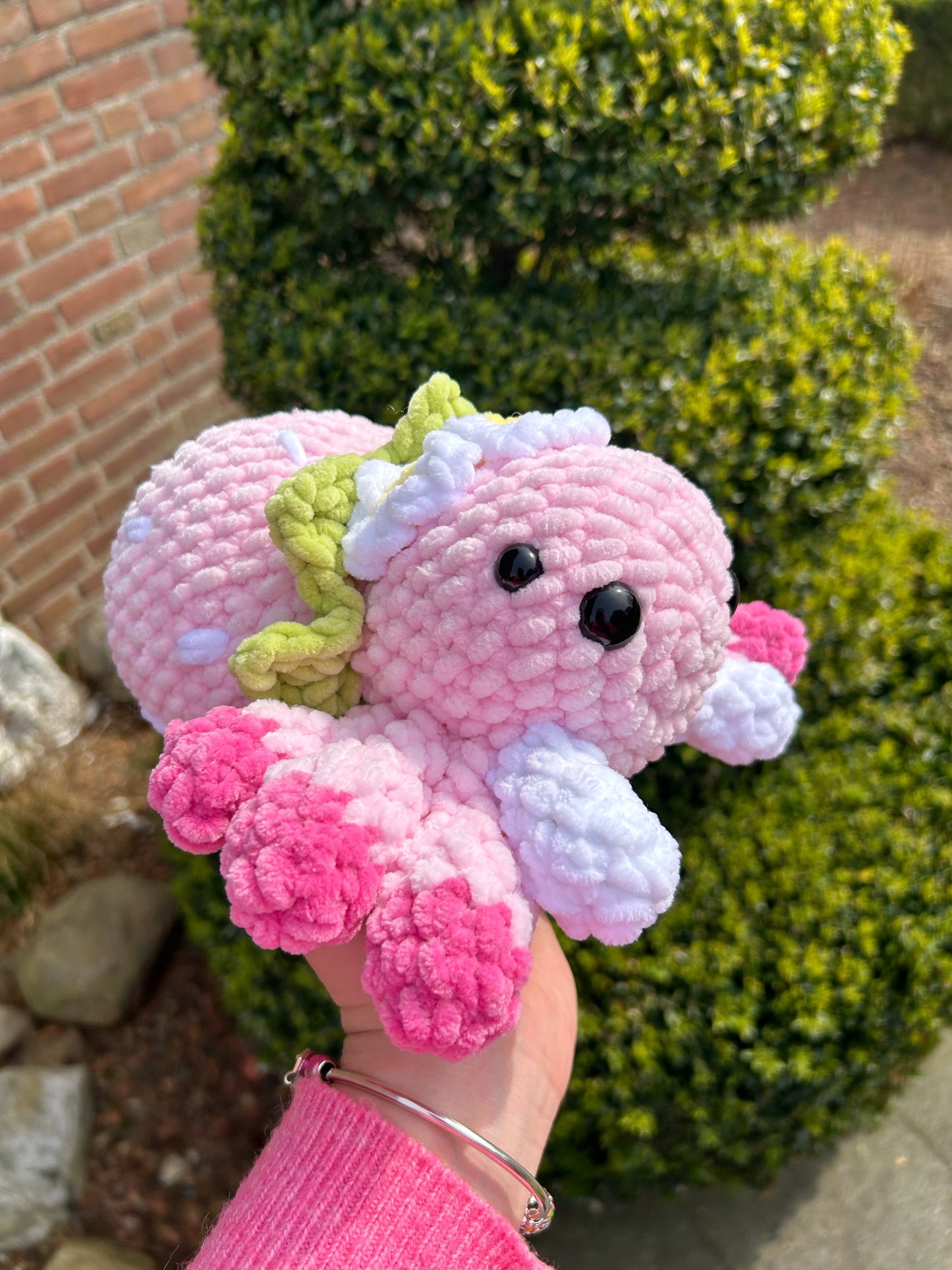 CROCHET STRAWBERRY SPIDER PLUSHIE