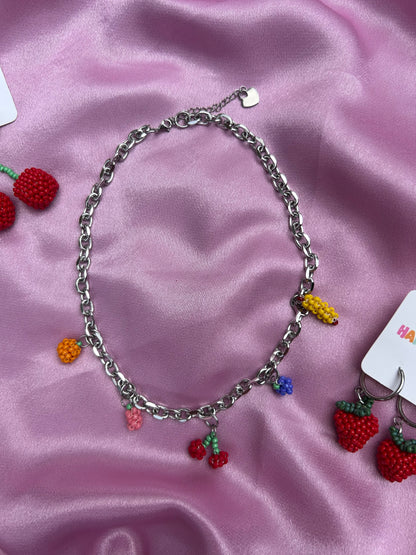 FRUIT THEMED BEADED NECKLACE