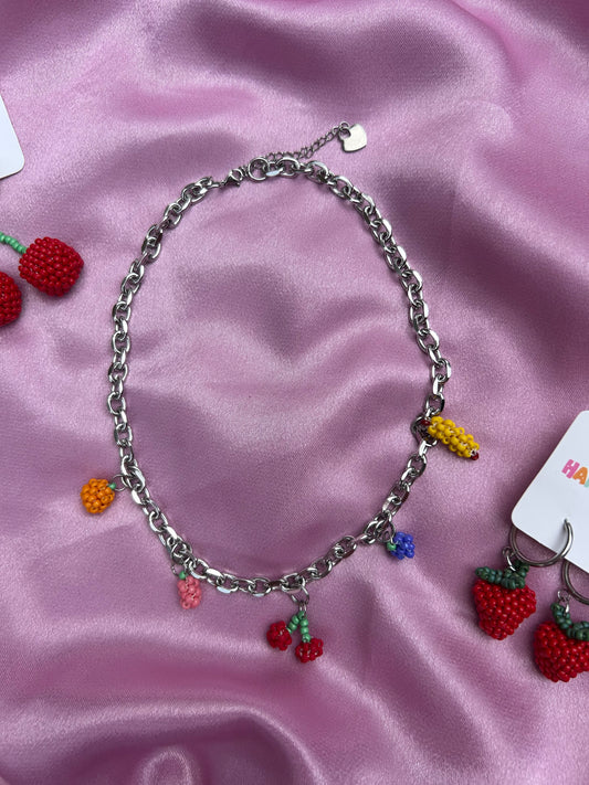 FRUIT THEMED BEADED NECKLACE