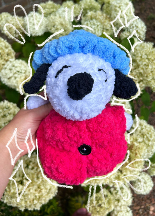 CROCHET PUFFERCOAT SNOOPY PLUSHIE