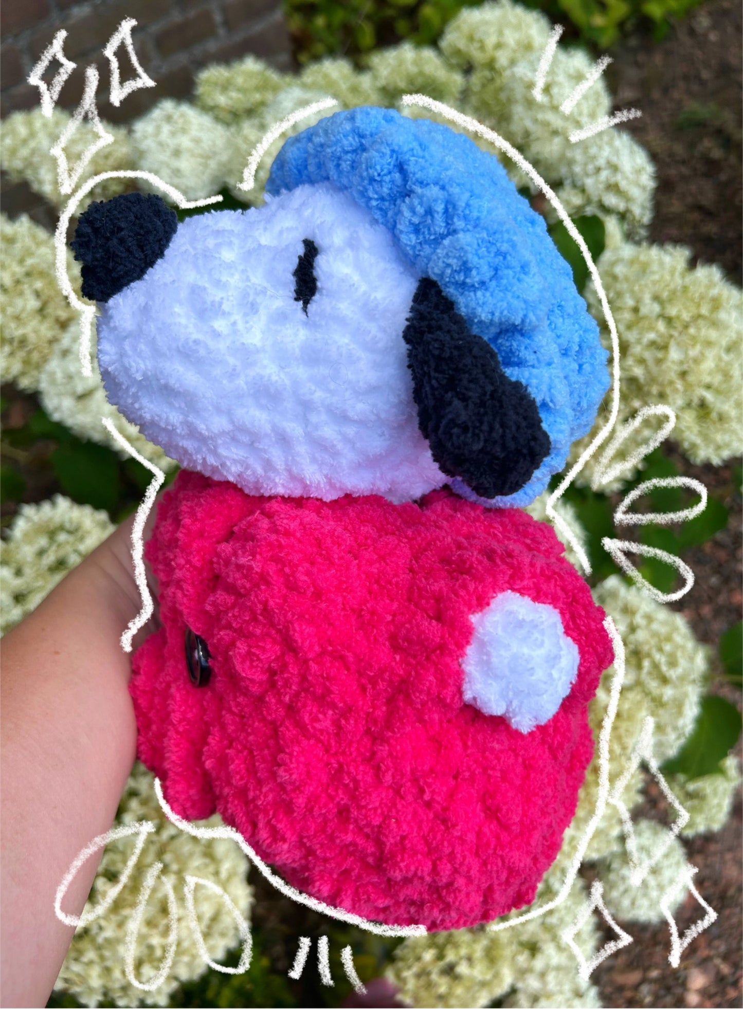 CROCHET PUFFERCOAT SNOOPY PLUSHIE