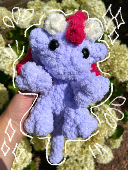 CROCHET PURPLE DRAGON PLUSHIE