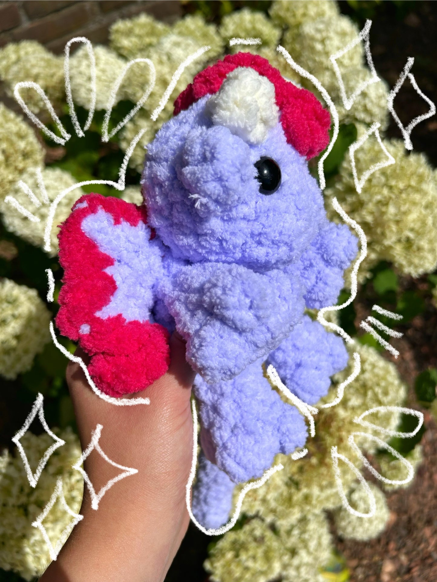 CROCHET PURPLE DRAGON PLUSHIE