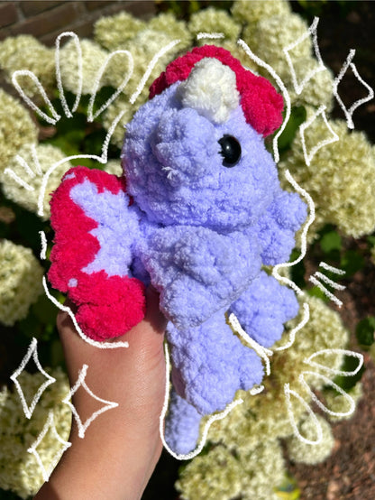 CROCHET PURPLE DRAGON PLUSHIE
