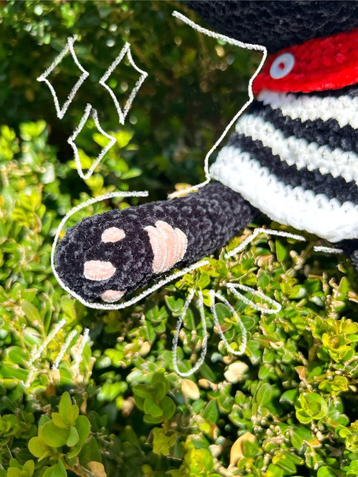 CROCHET SMOKING CAT PLUSHIE