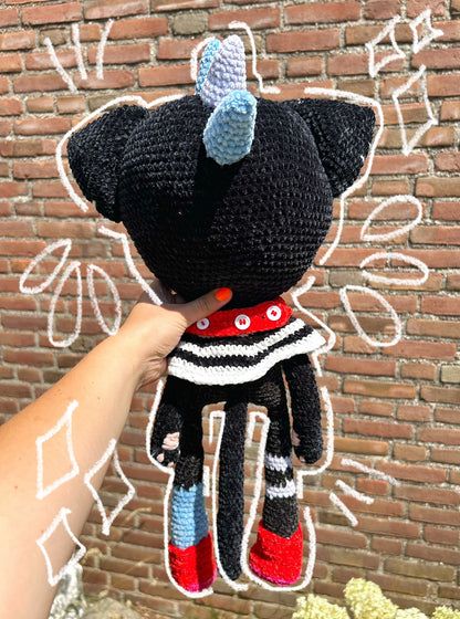 CROCHET SMOKING CAT PLUSHIE
