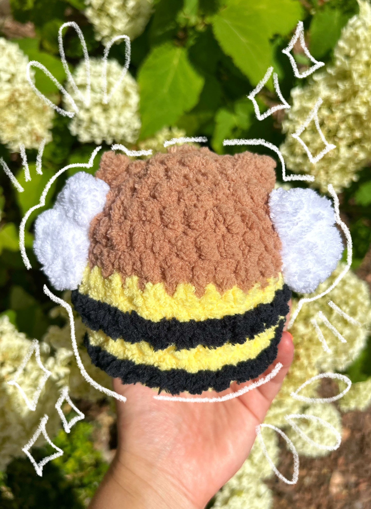 CROCHET BEE BEAR PLUSHIE