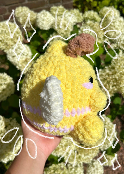 CROCHET LEMON BEE PLUSHIE