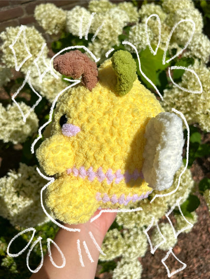 CROCHET LEMON BEE PLUSHIE
