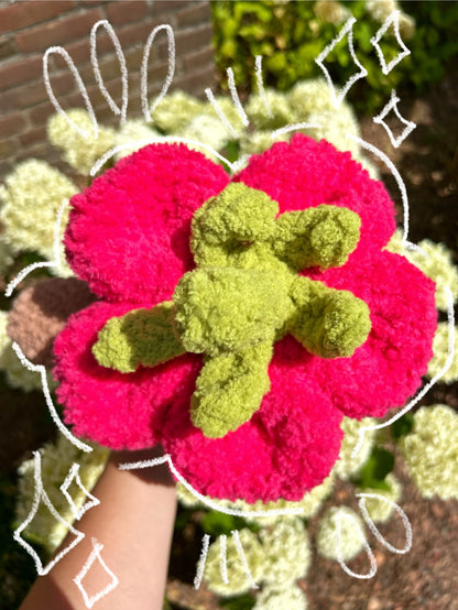 CROCHET FLOWER BUNNY PLUSHIE