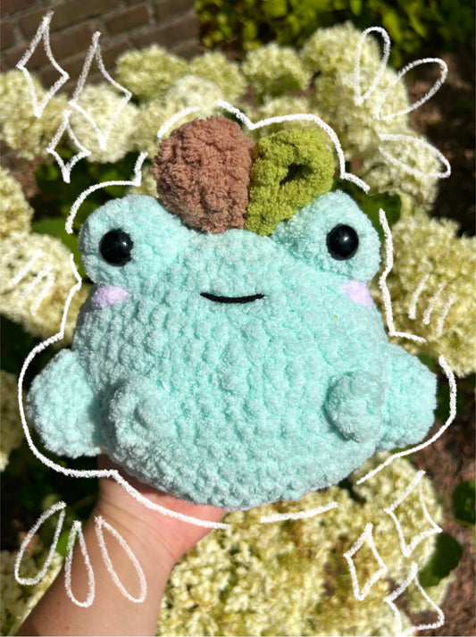 CROCHET CITRUS FROG PLUSHIE