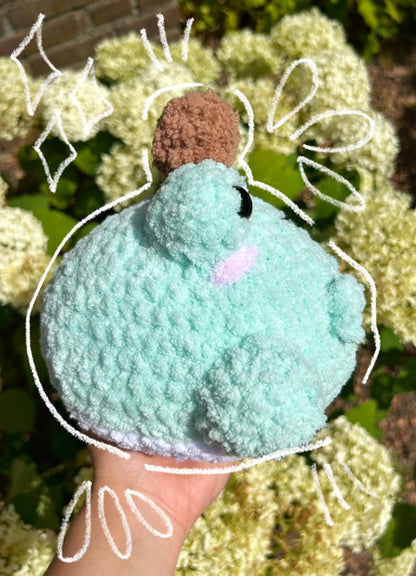 CROCHET CITRUS FROG PLUSHIE