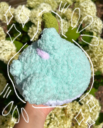 CROCHET CITRUS FROG PLUSHIE