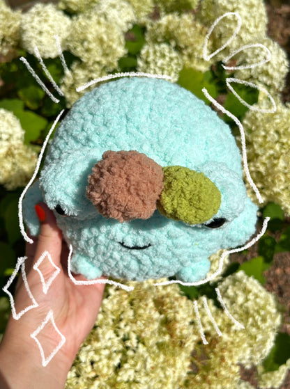 CROCHET CITRUS FROG PLUSHIE