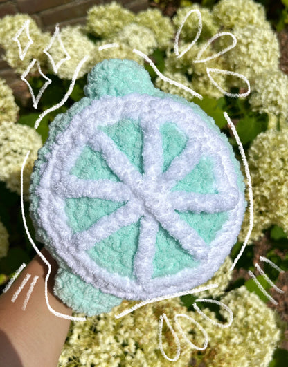 CROCHET CITRUS FROG PLUSHIE