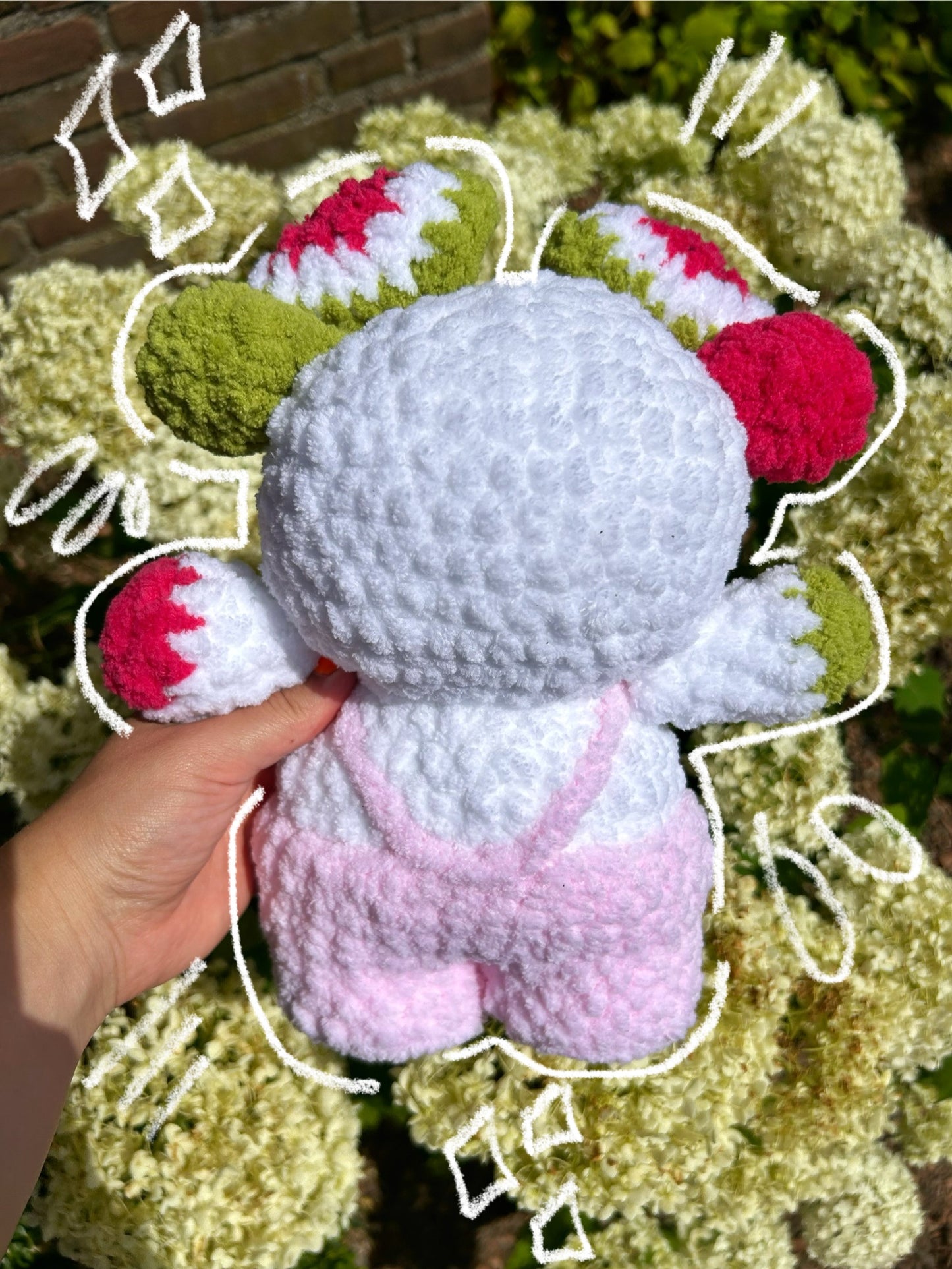 CROCHET WATERMELON COW PLUSHIE