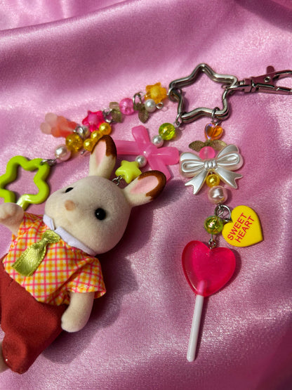 SYLVANIAN FAMILIES CHOCOLATE BUNNY 2 KEYCHAIN