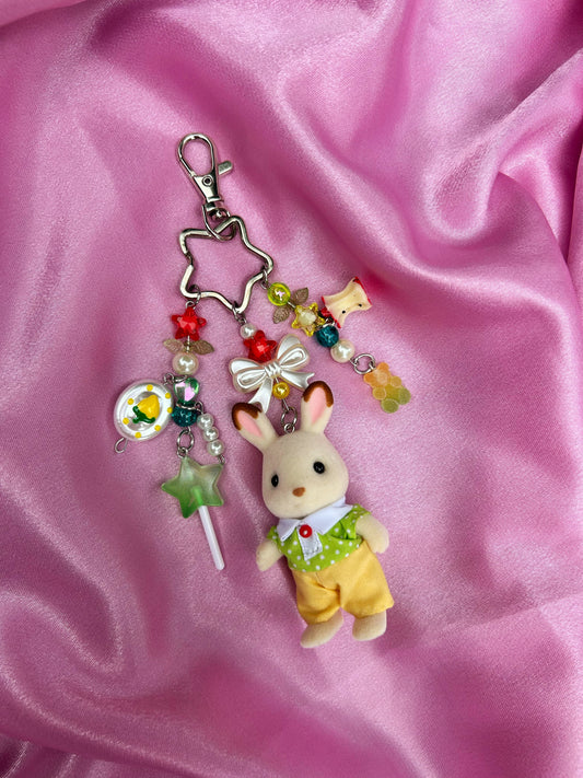 SYLVANIAN FAMILIES CHOCOLATE BUNNY 3 KEYCHAIN