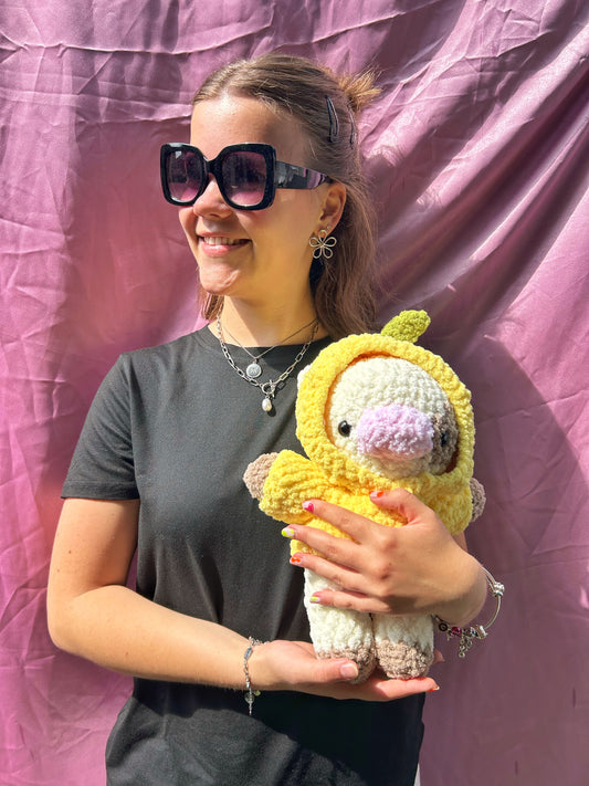CROCHET LEMON COW PLUSHIE