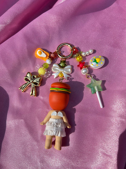 HAMBURGER SONNY ANGEL KEYCHAIN