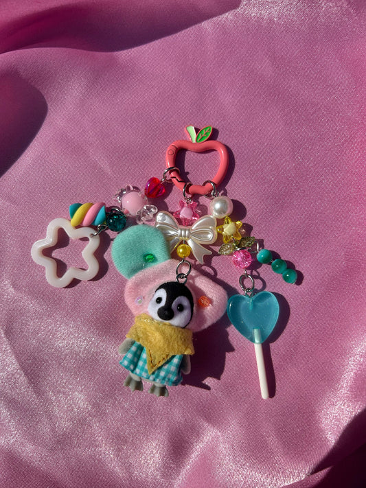 ICECREAM PENGUIN SYLVANIAN FAMILIES KEYCHAIN