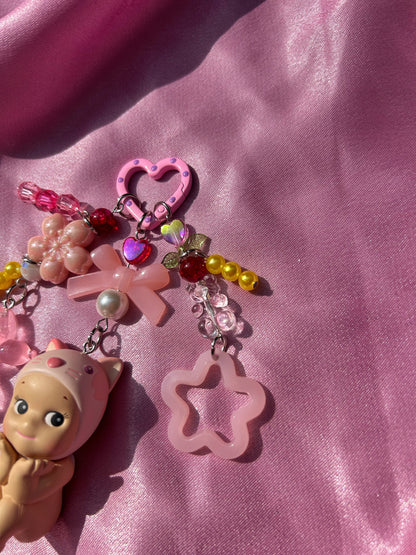 CAT CHERRY BLOSSOM SERIES SONNY ANGEL KEYCHAIN