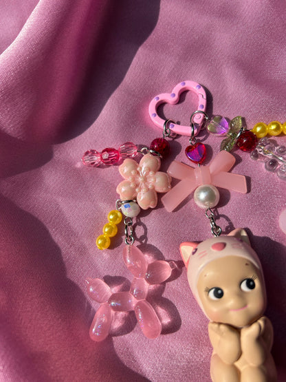 CAT CHERRY BLOSSOM SERIES SONNY ANGEL KEYCHAIN