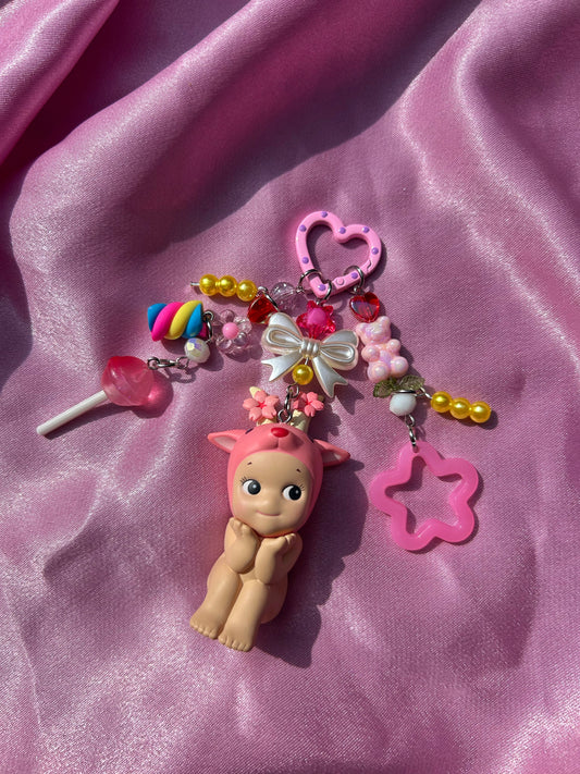 GOAT CHERRY BLOSSOM SERIES SONNY ANGEL KEYCHAIN
