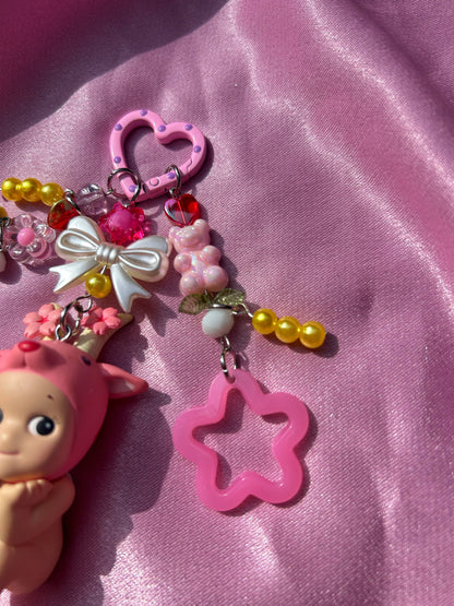 GOAT CHERRY BLOSSOM SERIES SONNY ANGEL KEYCHAIN
