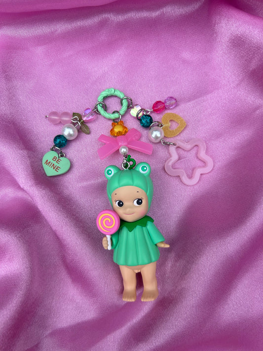 Frog Pumpkin Sonny Angel Keychain