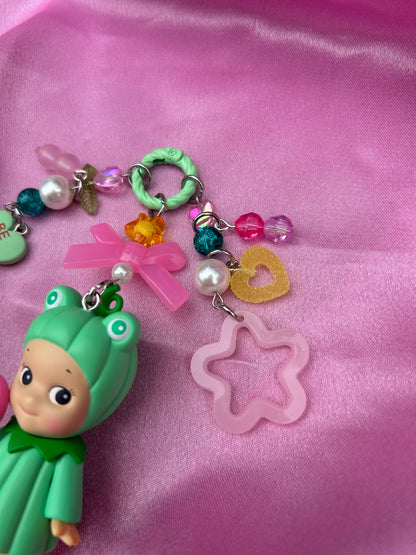 Frog Pumpkin Sonny Angel Keychain