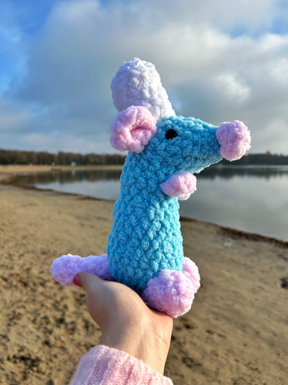 CROCHET CHEF RAT PLUSHIE