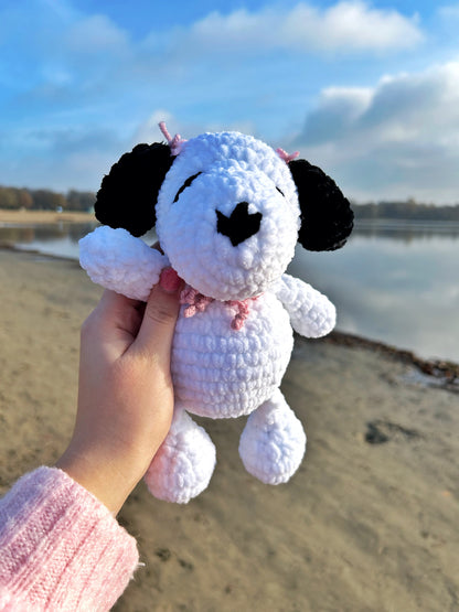 CROCHET COQUETTE SNOOPY PLUSHIE