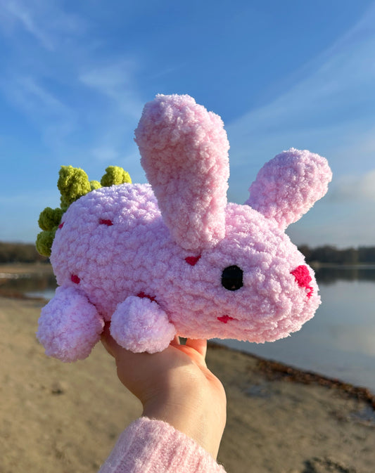CROCHET STRAWBERRY BUNNY PLUSHIE