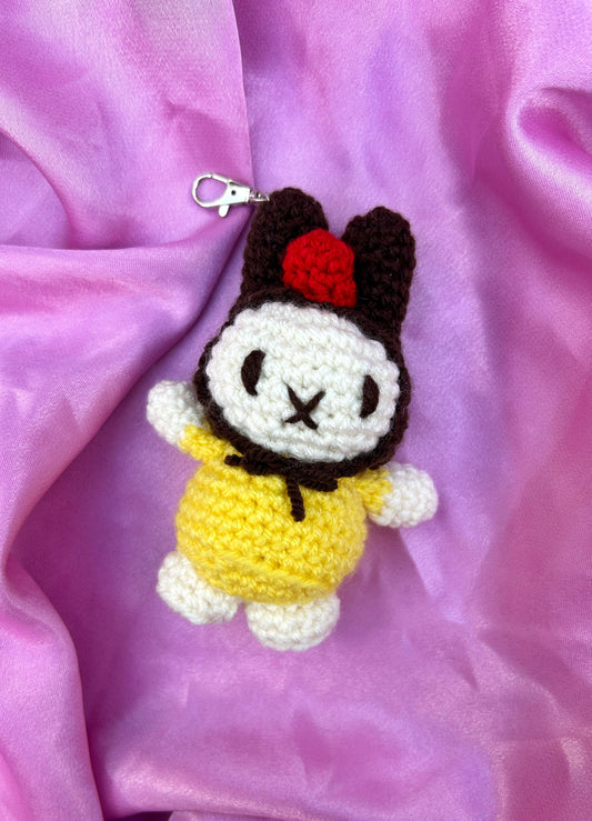 CROCHET PUDDING MIFFY KEYCHAIN PLUSHIE