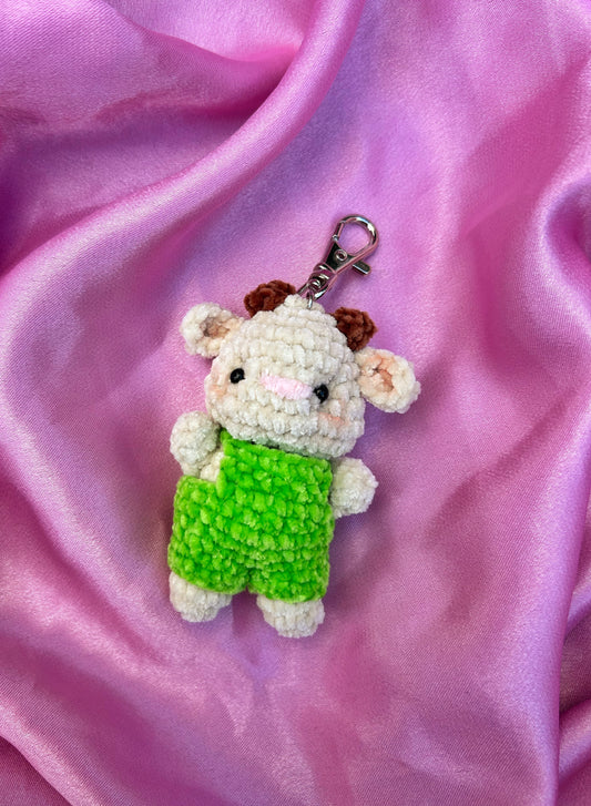 CROCHET SYLVANIAN FAMILIES GOAT KEYCHAIN PLUSHIE