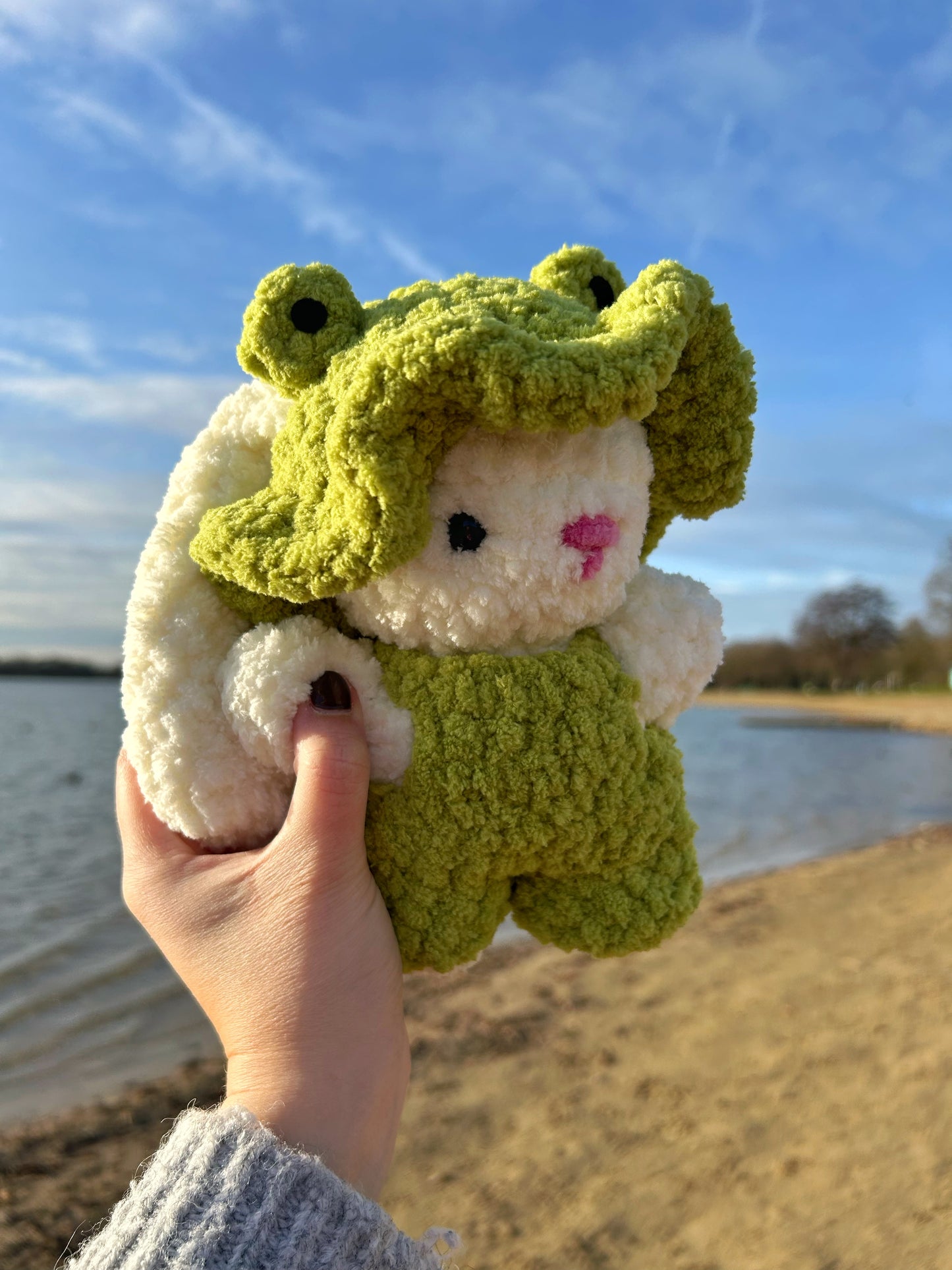 CROCHET FROG BUNNY PLUSHIE
