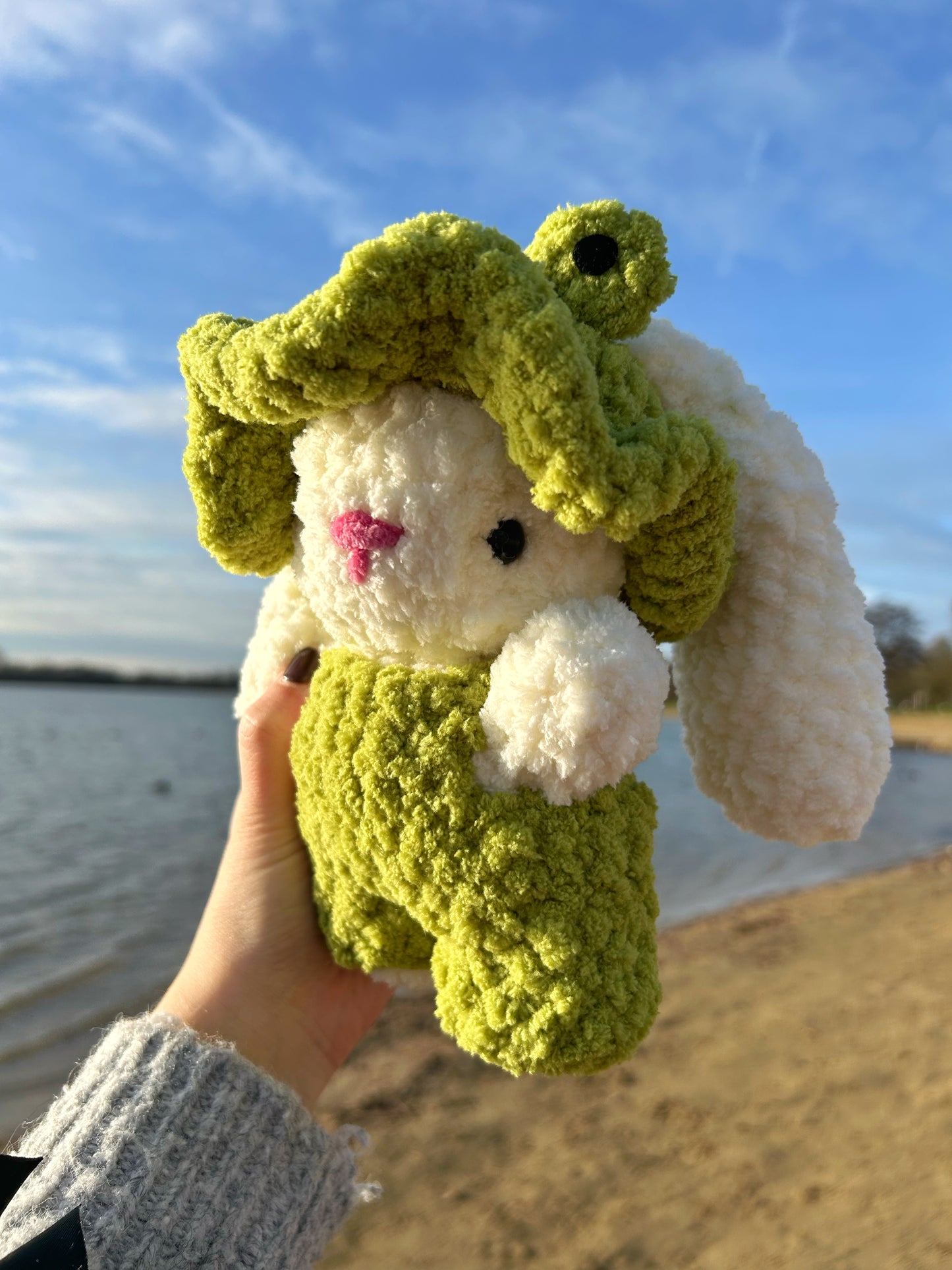 CROCHET FROG BUNNY PLUSHIE