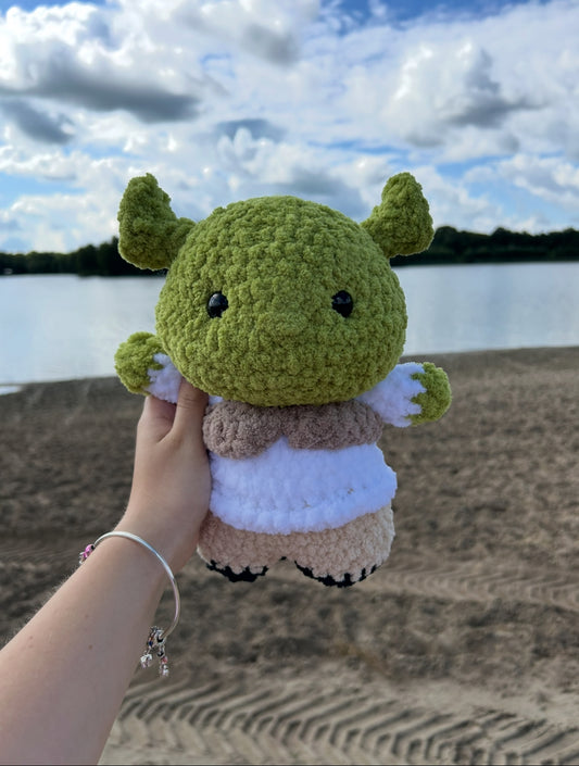 CROCHET BABY SHREK PLUSHIE