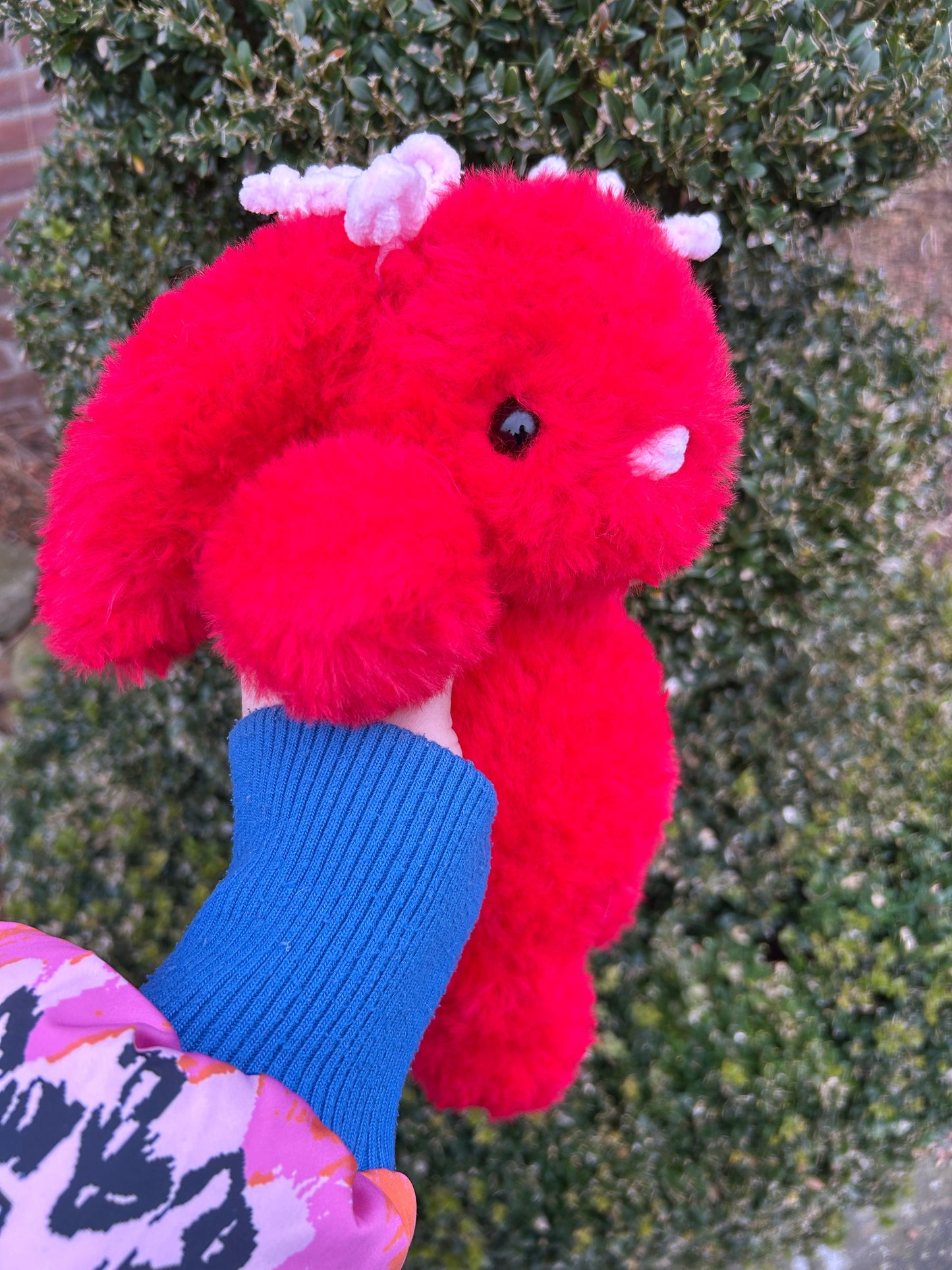 CROCHET RED LOVE BUNNY PLUSHIE