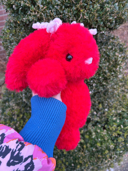 CROCHET RED LOVE BUNNY PLUSHIE